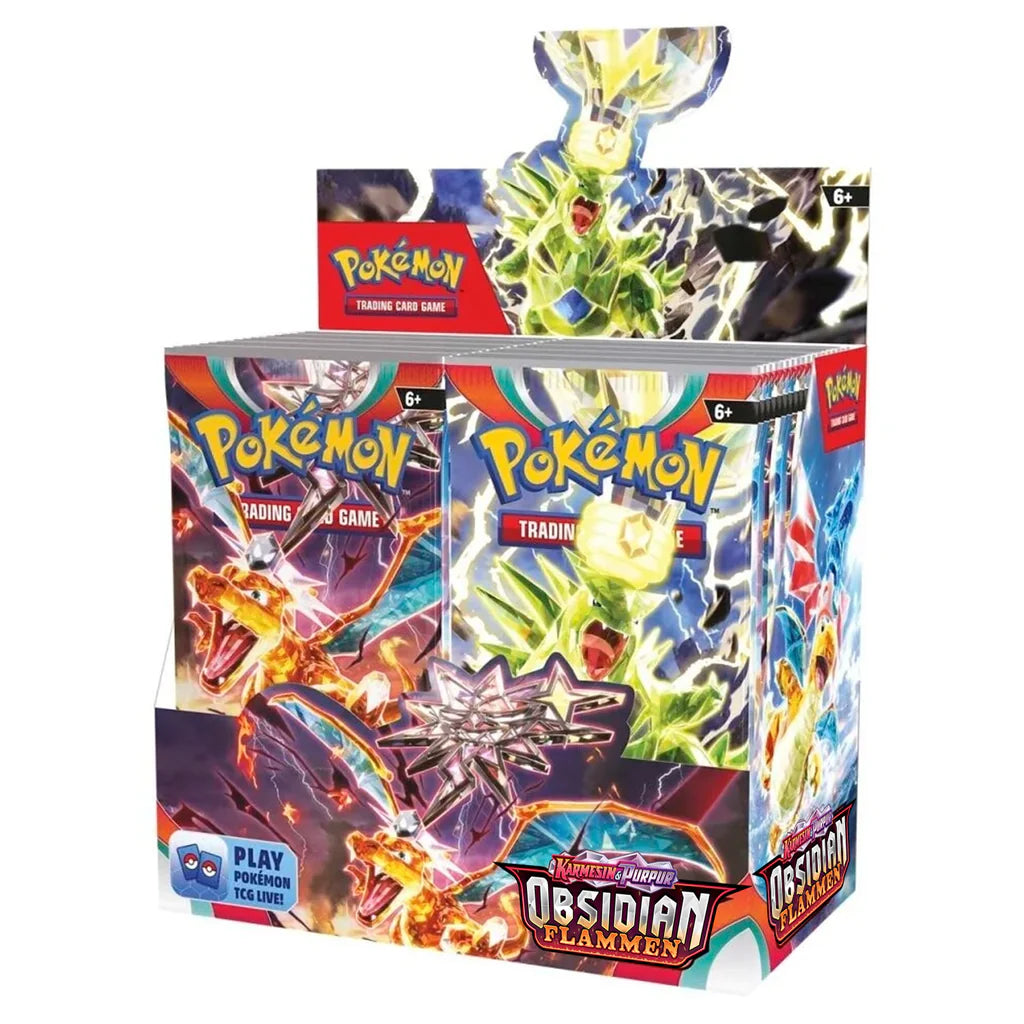 Pokemon Obsidian Flammen Booster Display DE