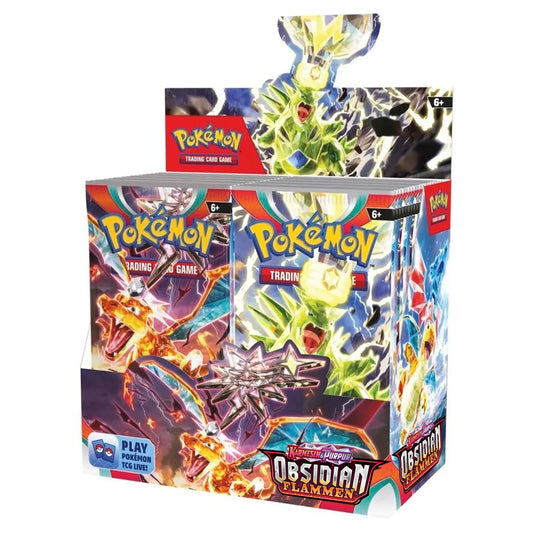 Pokemon Obsidian Flammen Booster Display DE