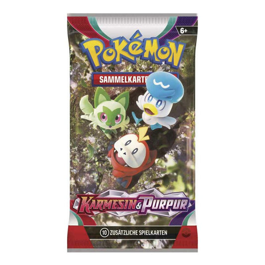 Pokemon Karmesin und Purpur Einzelbooster DE