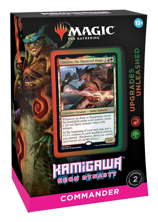 MTG Kamigawa Neon Dynasty Commander Deck "Upgrades Unleashed" EN