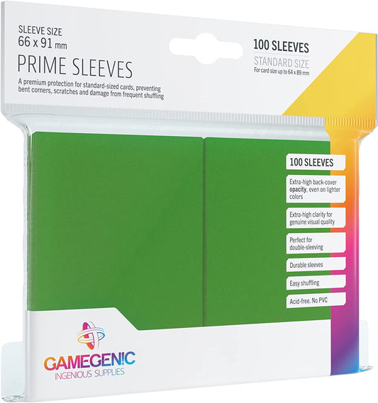 Gamegenic - Matte Prime Sleeves - Green