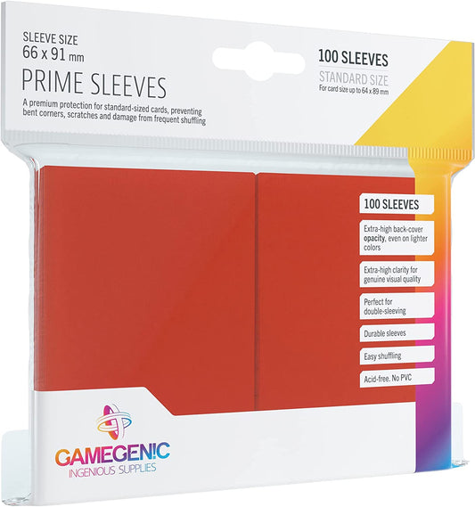 Gamegenic - Matte Prime Sleeves - Red